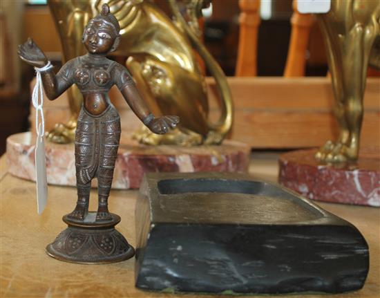 Indian bronze goddess(-)